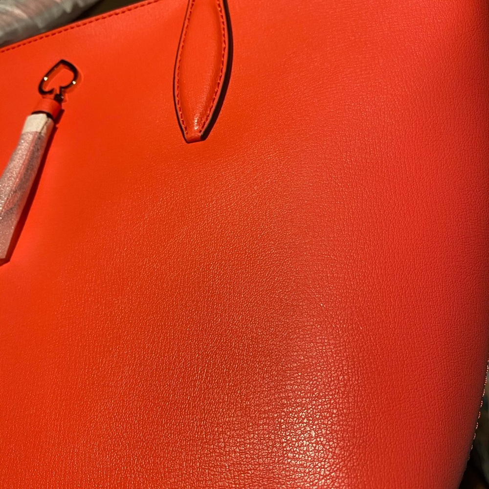 Kate spade ♠️ coral tote! NWT GORGEOUS! - Picture 9 of 12
